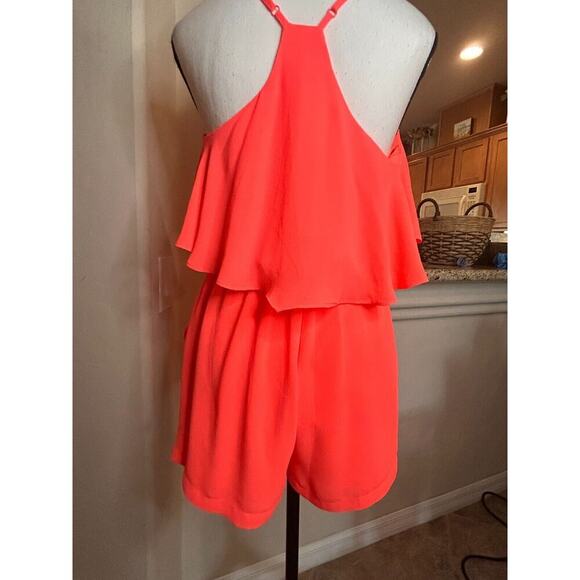 Gianni Bini Coral Ruffle Jumpsuit - Picture 4 of 5